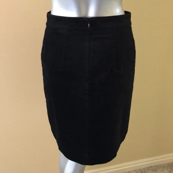 Ann Taylor Petite Velvet A-line skirt with pockets - Picture 7 of 10
